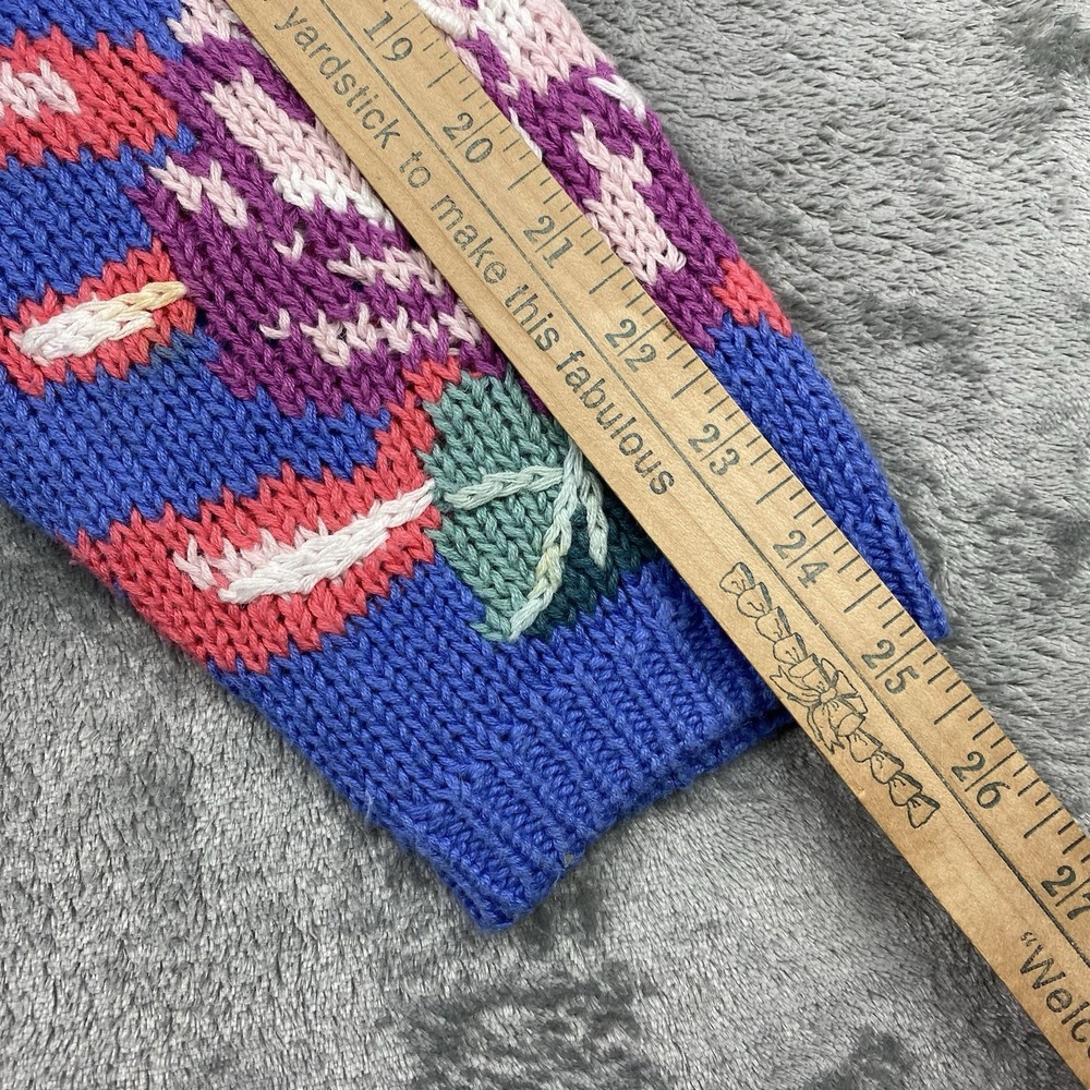 Vintage Lauren Hansen Sweater Womens Small Multicolor Spring‎ Floral Cardigan - Picture 12 of 14